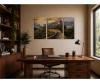 Great Wall of China Triptych - Painting by Numbers
