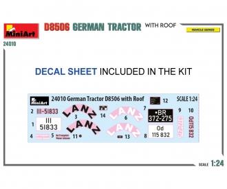 1:35 Ger. Tractor D8506 w/Cab Roof