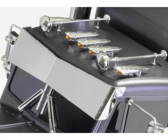 Emuca Lotto Di 2 Tubi Appendiabiti Per Armadio Silk Lunghezza 0,75 M Con Reggitubi, Alluminio E Tecnoplastica Anodizzato Opaco 82931014