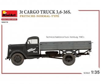 1:35 3t Cargo Truck  3,6-36S Pritschenw.