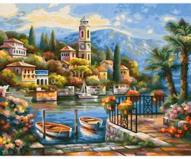 Am Comer See 24 x 30 cm – Malen nach Zahlen