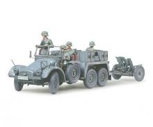 1:35 Ger. Krupp Protze, model kit with 37mm PAK