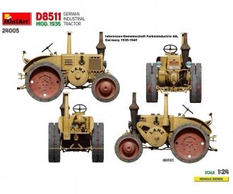 MiniArt D8511 Tractor Model Kit 1:24 Scale