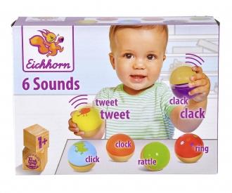 Eichhorn Musik Holzkugel mit Sound