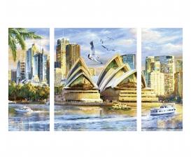 Sydney Triptychon – Malen nach Zahlen