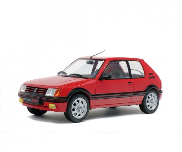 Peugeot 205 GTI, miniature en métal moulé sous pression, 1:18