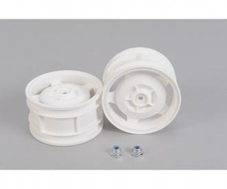 Rear Buggy Wheels, RC wheel set, white 60/35