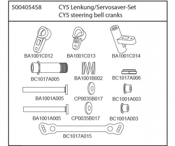 CY5 steering servo saver set