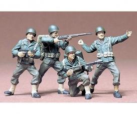 1:35 WWII Figuren-Set US Army Infant.(4)