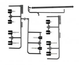 DF-02 E-Parts, spare parts set, wheel axle
