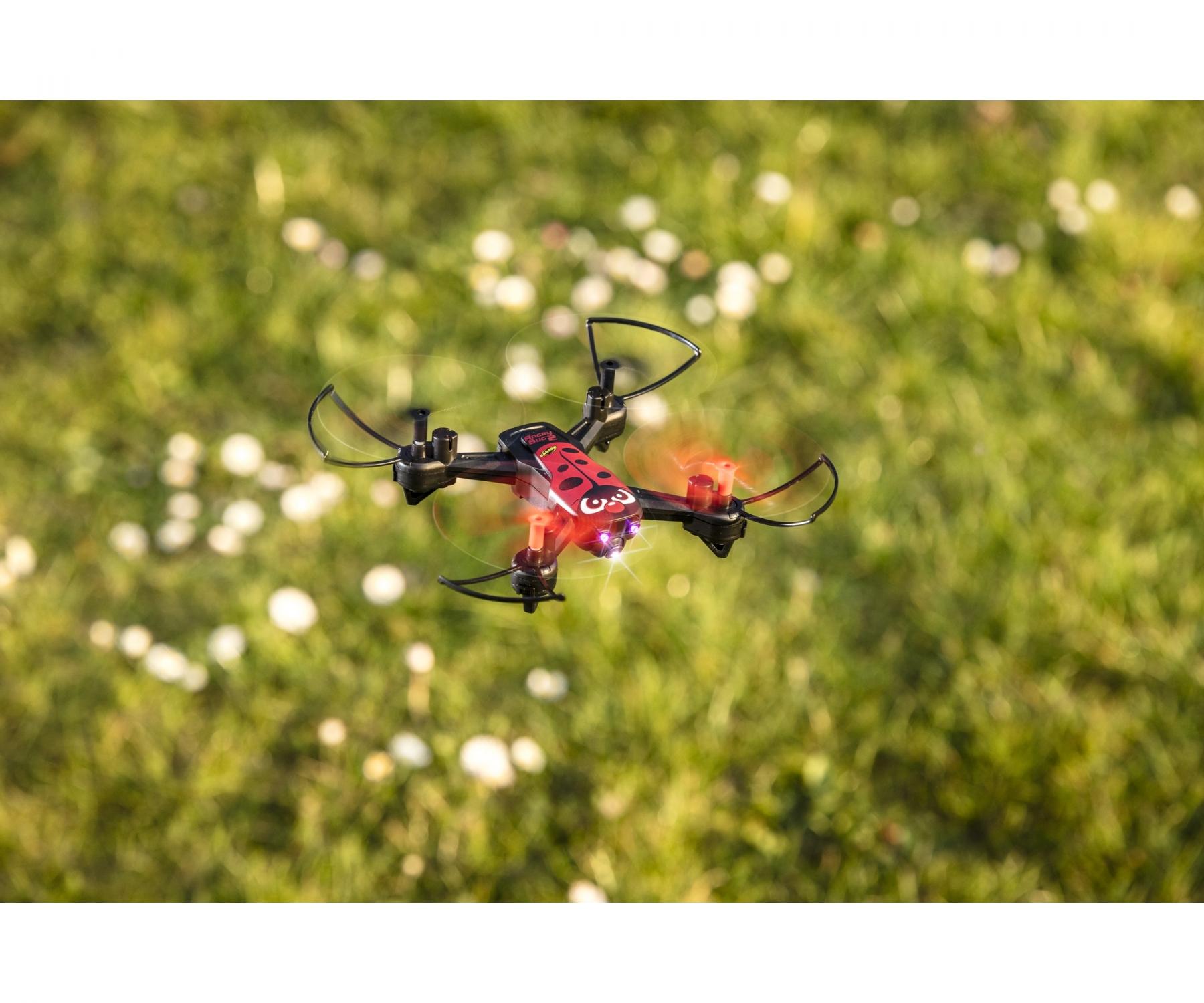 Helicóptero Teledirigido Carson 500507153 X4 Angry Bug 2.0-100% Prêt à Voler, Modèle De Vol Télécommandé, Quadcopter RC, Avec Piles Et Télécommande Mini Dron
