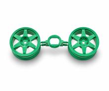 26mm 6-Spoke Wheel, model wheel set, green