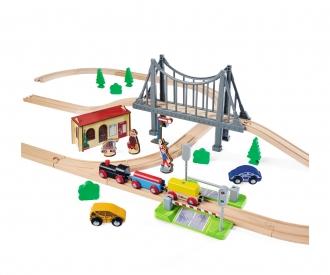 Train Set with Bridge