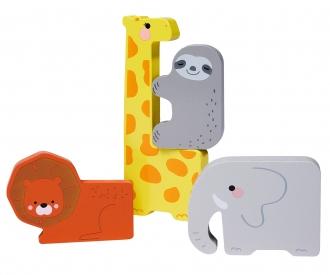 Animalset en boîte en bois
