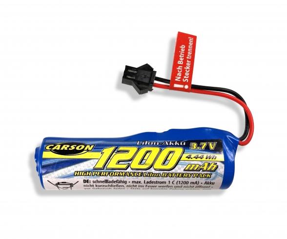 3,7V/1200mAh LiION Akku : 500404222 JST