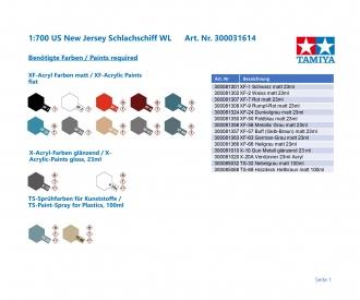 1:700 US New Jersey Schlachschiff WL