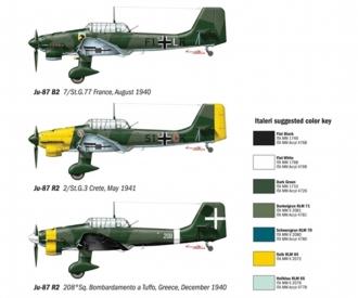 Italeri JU-87 B2 Stuka Aircraft Model Kit 1:72