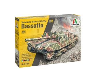 Semovente M43 da 105/25 Bassotto Model Kit 1:35