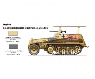 Sd. Kfz 250/3 Model Kit 1:72 with 3 Figures
