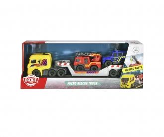 Micro Rescue Truck Car Transporter 32 cm