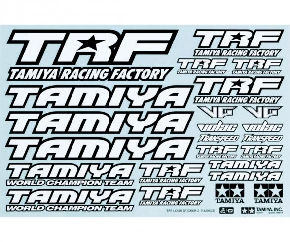 1:10 Sticker-Set TRF black/white, decal sheet