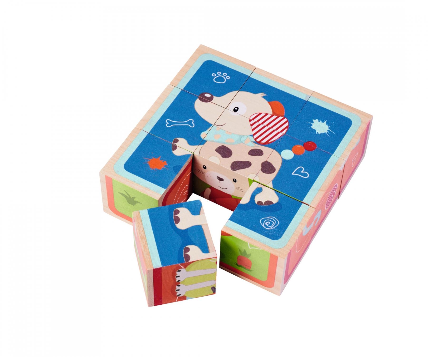 Eichhorn Cubo Fotografico Friends In Legno Di Betulla – 9 Mattoncini Con 6 Motivi Animali, Gioco Educativo FSC 100% Dai 3 Anni - 2