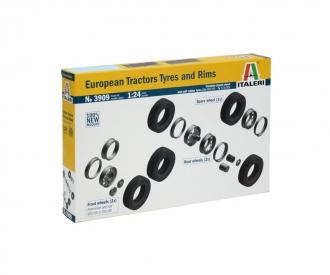European Tractors TYRES and RIMS 1:24 kit