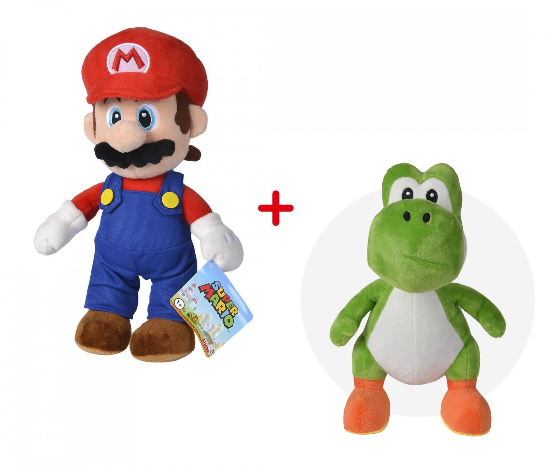 Little Buddy 1219 Super Mario All Star Collection Peluche de Yoshi Azul Claro, 7, 6