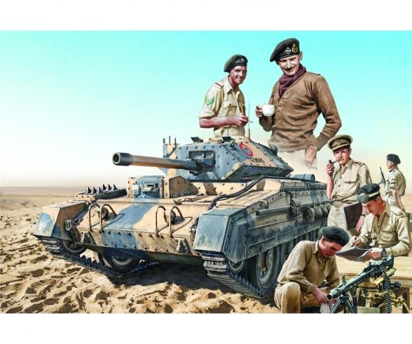 Crusader Mk.III Tank Kit with British Crew 1:35