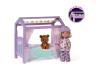 Evi Love Teddy Bed – Poupée 12 cm avec lit