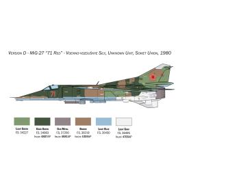 Italeri MIG-27 Flogger Model Kit 1:48 Scale