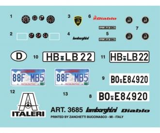 Italeri Lamborghini Diabolo Model Kit 1:24