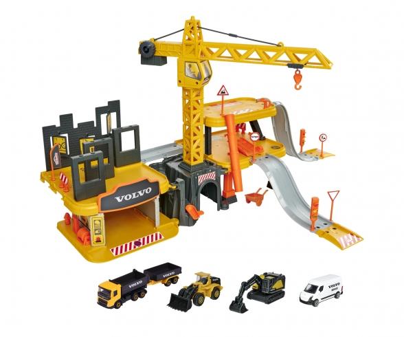 Creatix Construction Spielset + 5 Volvo Baufahrzeuge