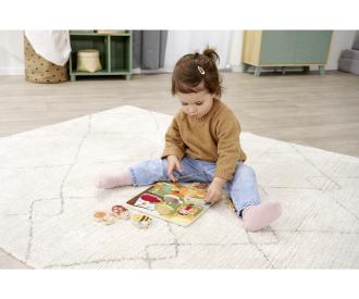 Feel Puzzle with Fabric - Bee Happy