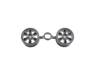 12-Speichen Felge 26mm (2) Dkl.Gunmetal