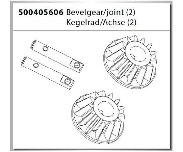 X-Crawlee pro Kegelrad/Achse (2)