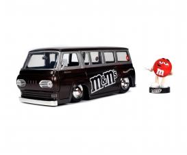 M&Ms Red 1965 Ford Econoline Van 1:24