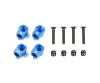 M-07C Alu Rear Suspension Mount Set, RC chassis