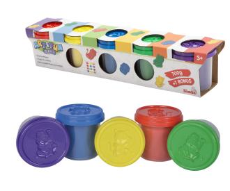 Pâte à modeler molle Art&Fun, pack bonus 4+1