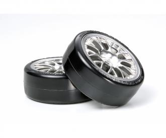 1:10 Chrome Mesh Wheel, drift wheel set, 24mm