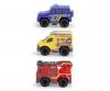 Micro Rescue Force Set de véhicules de secours 3 x 8 cm