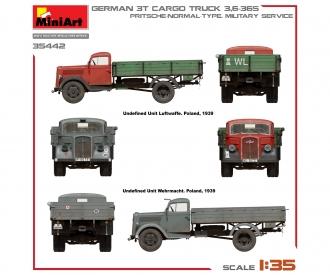 1:35 Ger 3t Cargo Truck Pritsche