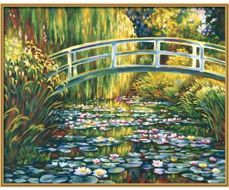 Water-Lily Pond 40 x 50 cm - Painting by Numbers