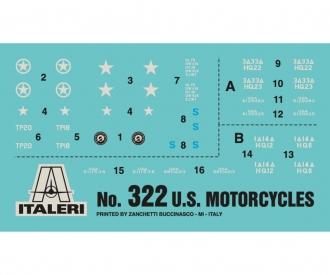 Italeri U.S. Motorcycles WWII Model Kit 1:35