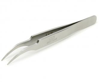 Angled Round Tip Tweezers, Craft Tool, Steel