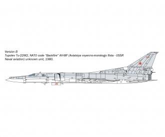 Italeri Tu-22M2 Backfire B Aircraft Kit 1:72