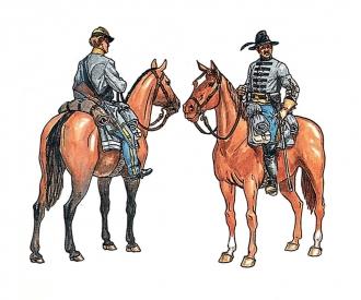 Confederate Cavalry Model Kit 1:72 Civil War