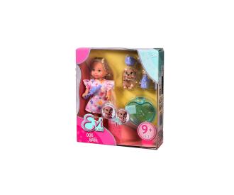 Evi Love Dog Bath – Poupée et chien avec baignoire