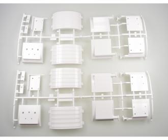 Rear Fender Y Parts, model spare part, white