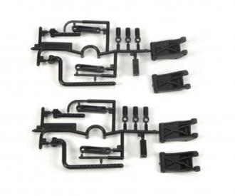 D-Parts Susp.Arm/Body Mount(4)TA03F/R